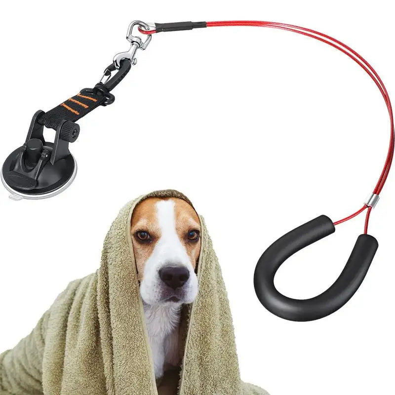 Dog Bathing Tether Adjustable Puppy Tub Restraint Leash Pet Bath Accessories with Buckle and Suction Cup for Pet Dog Cat Shower