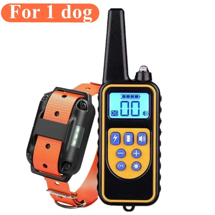 Smart Dog Shock Collar Dogs Waterproof Training Collar for Dogs Large Medium Small with Rechargeable Remote, Beep Vibration And