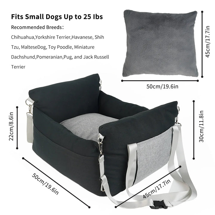 The Claw Clove™ Portable Waterproof Car Dog Kennel with Safety Features and Cushioned Pet Seat - Ideal for Travel and Transportation