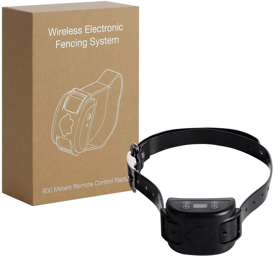 Free Shipping Wireless Pet GPS Collar 800 Meters Radius Warning Tone Static Shock Rechargeable and Waterproof Pet Fence