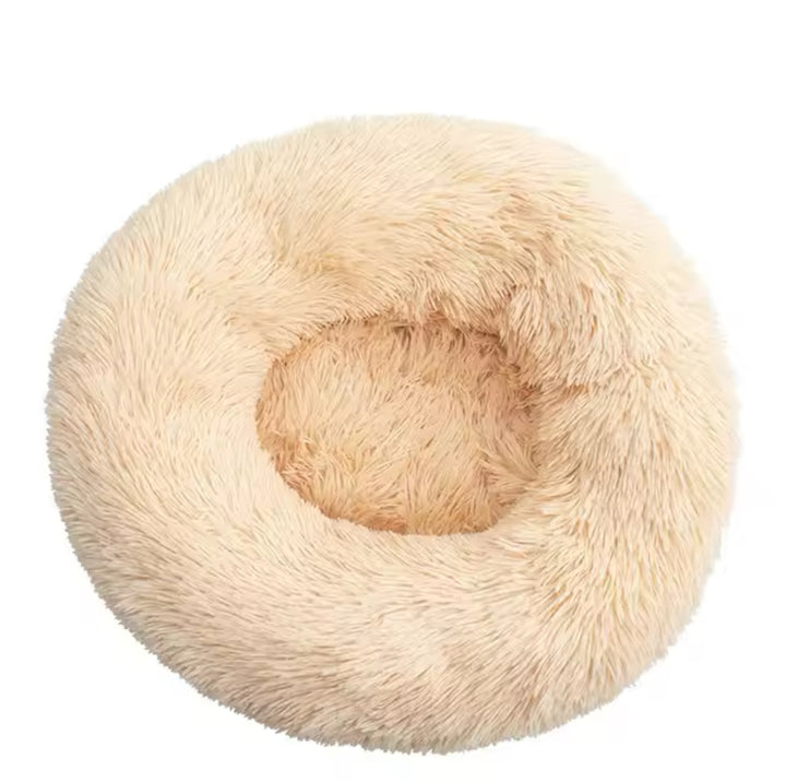 Donut-Shaped Plush Pet Bed