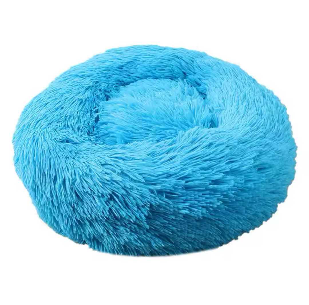 Donut-Shaped Plush Pet Bed