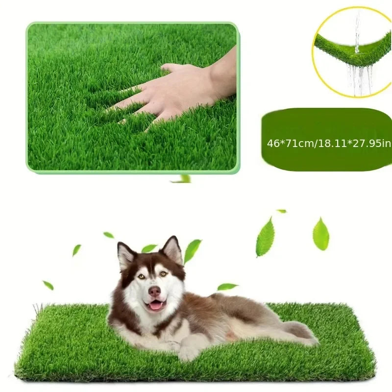 Premium Washable Dog Training Mat - Indoor/Outdoor Pee Grass for Easy Potty Training and Odor Control