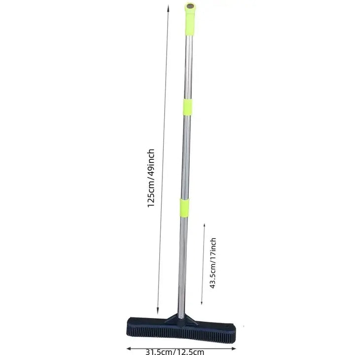 Adjustable Long Handle Carpet Broom, Pet Hair Removal Broom, Waterproof Carpet Broom for Home & Office