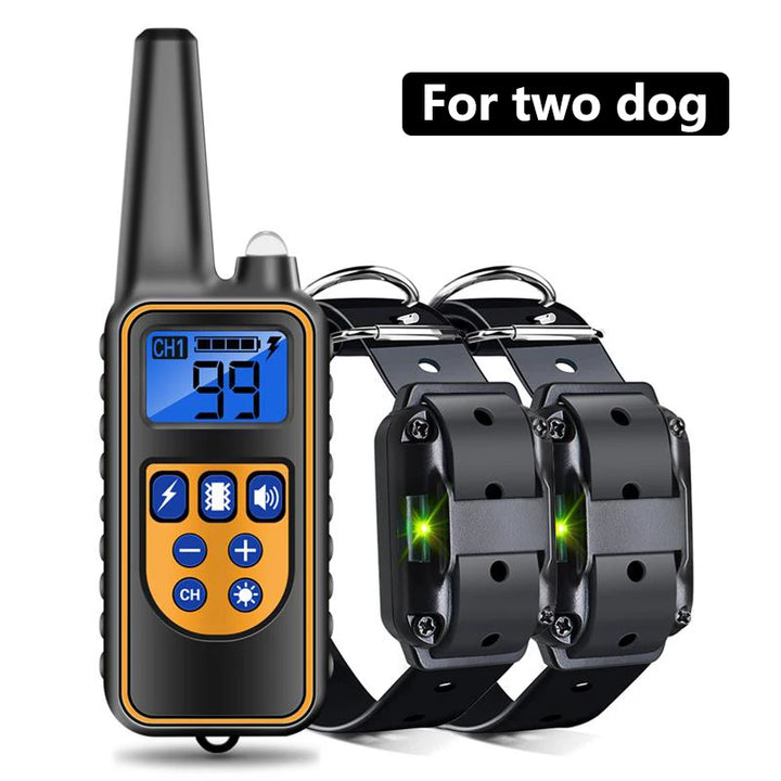 Smart Dog Shock Collar Dogs Waterproof Training Collar for Dogs Large Medium Small with Rechargeable Remote, Beep Vibration And