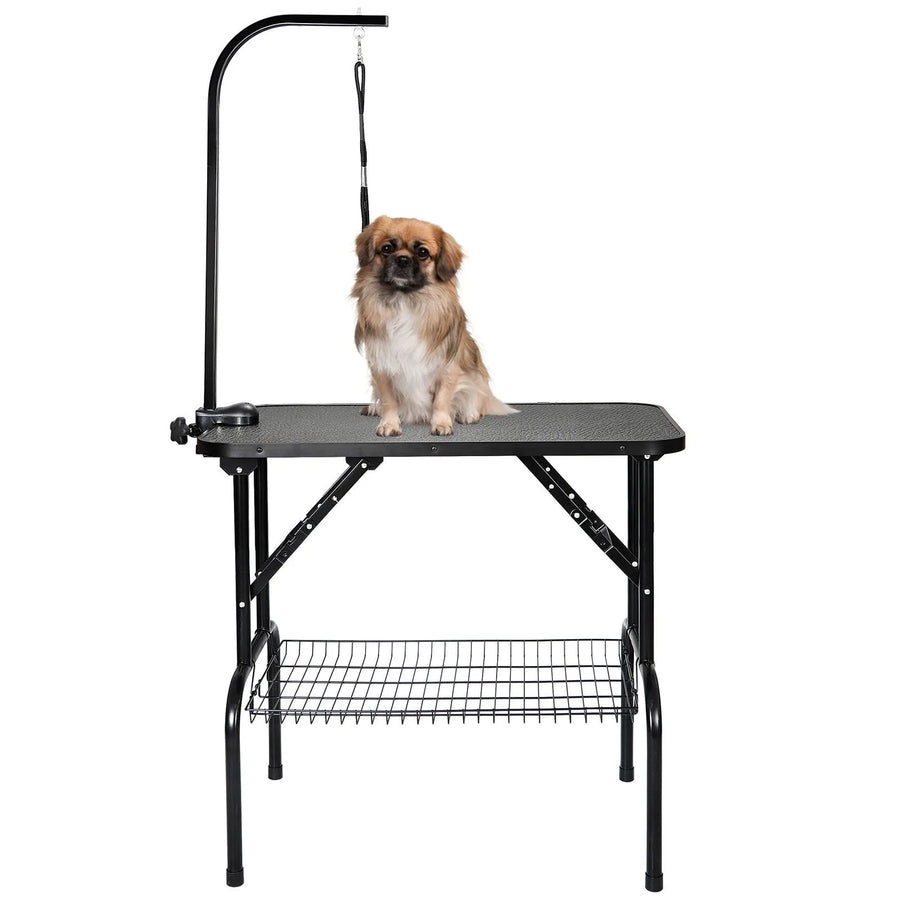 Folding Pet Grooming Table Height Adjustable Drying Table 