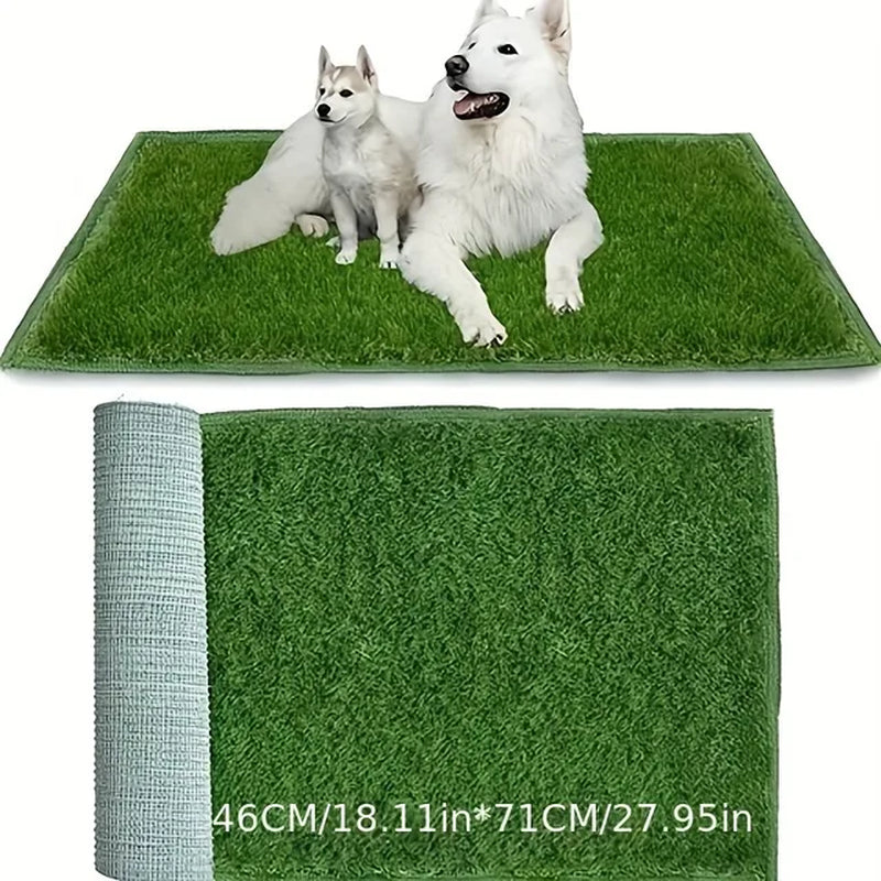 Premium Washable Dog Training Mat - Indoor/Outdoor Pee Grass for Easy Potty Training and Odor Control