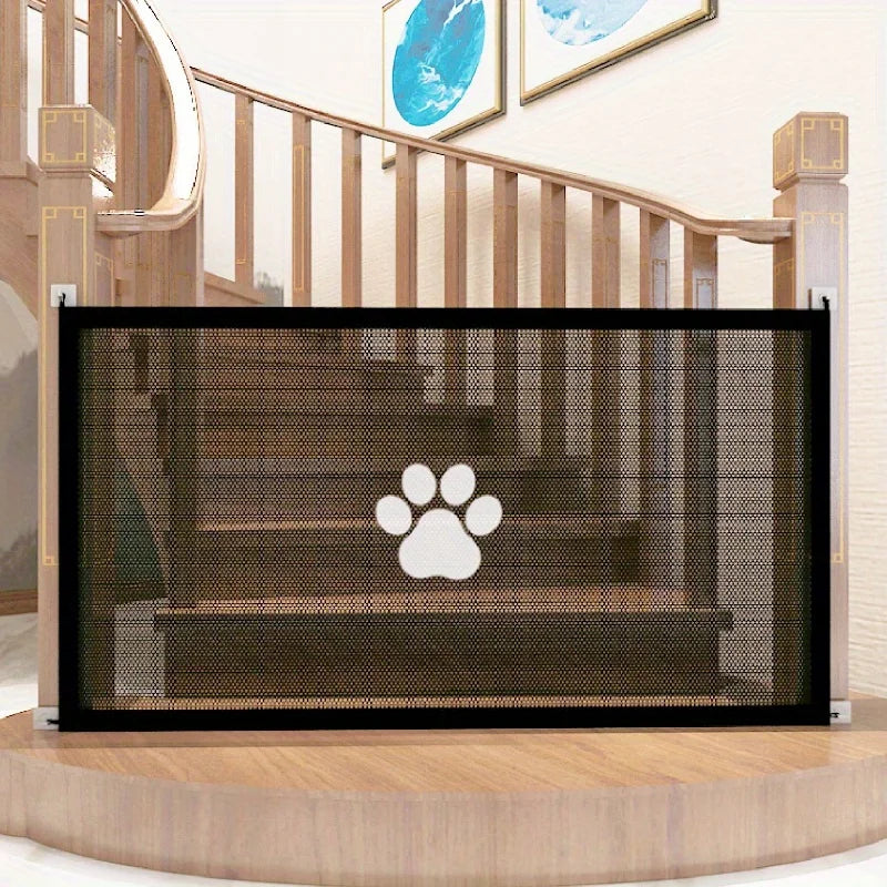 1PCS New Pet Barrier Fences Portable Folding Breathable Mesh Dog Gate Pet Separation Guard Isolated Fence Dogs Baby Safety Fence